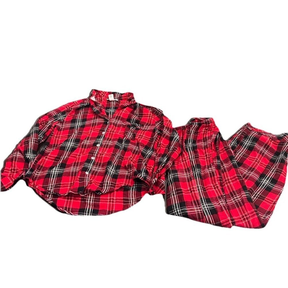 Victoria’s Secret Pajama Set Small Womens Red Plaid Small